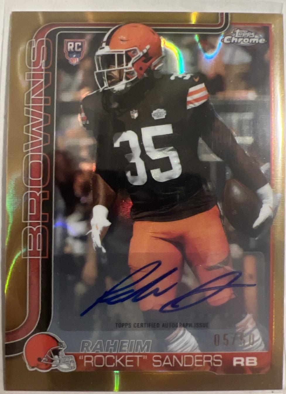 Raheim Rocket Sanders [Gold Lava Refractor] #RRA-RRS