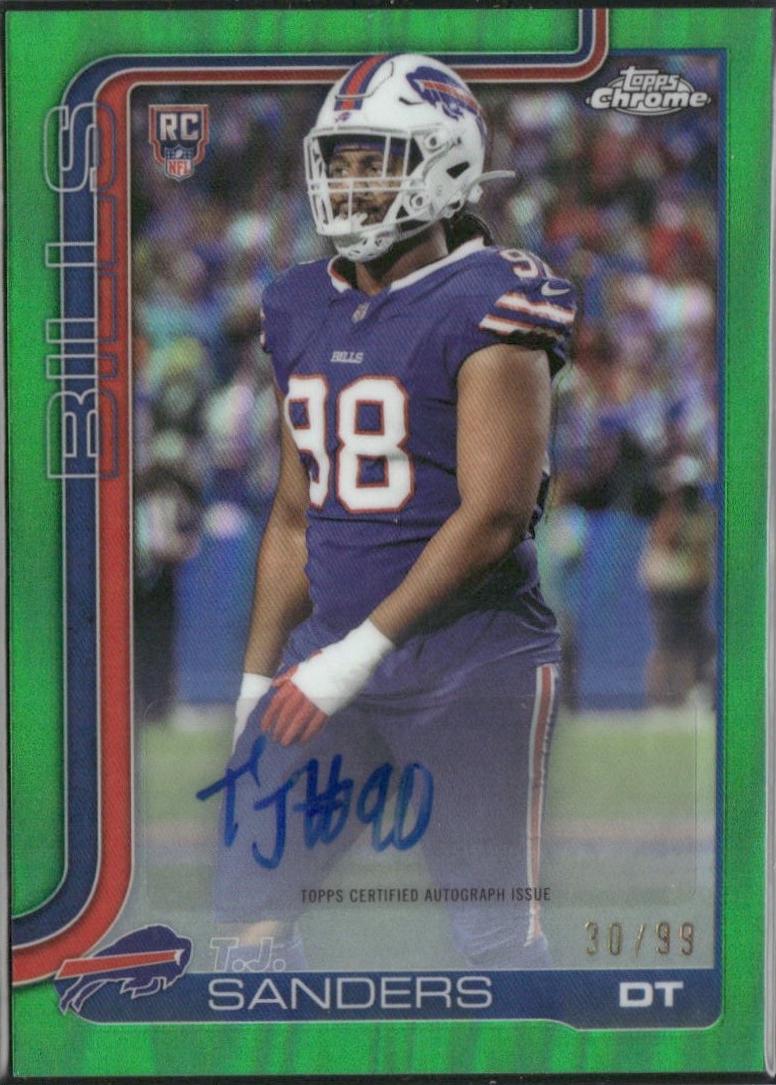 T.J. Sanders [Green Refractor] #RRA-TJS