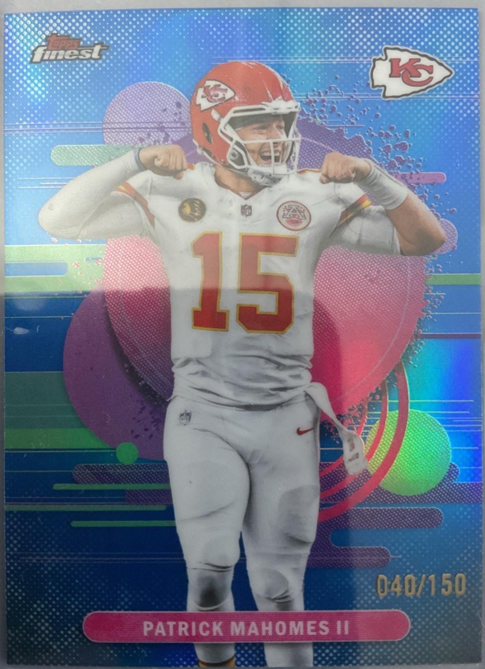 Patrick Mahomes II [Blue Refractor] #136