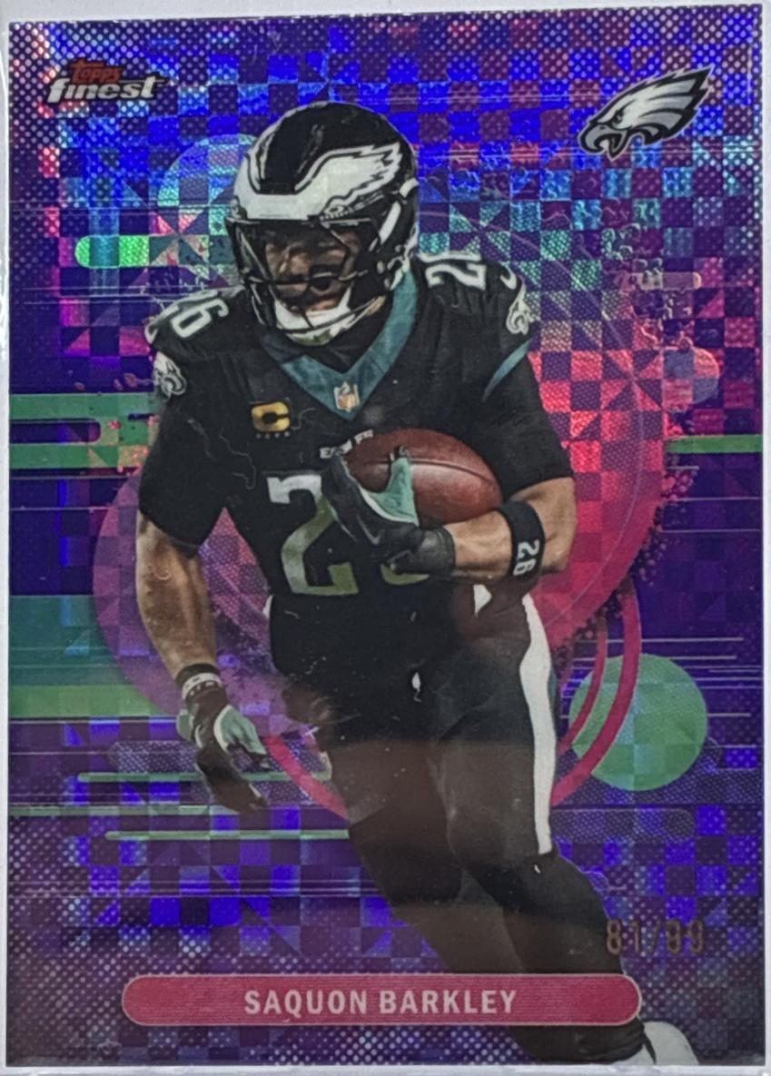 Saquon Barkley [Purple X-Fractor] #161