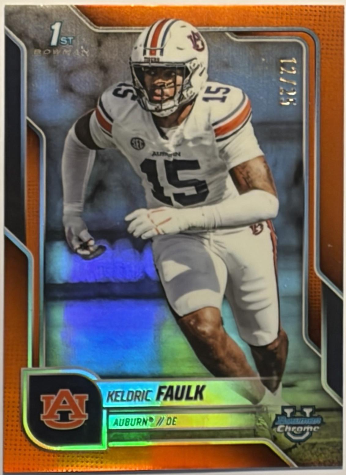 Keldric Faulk [Orange Refractor] #6