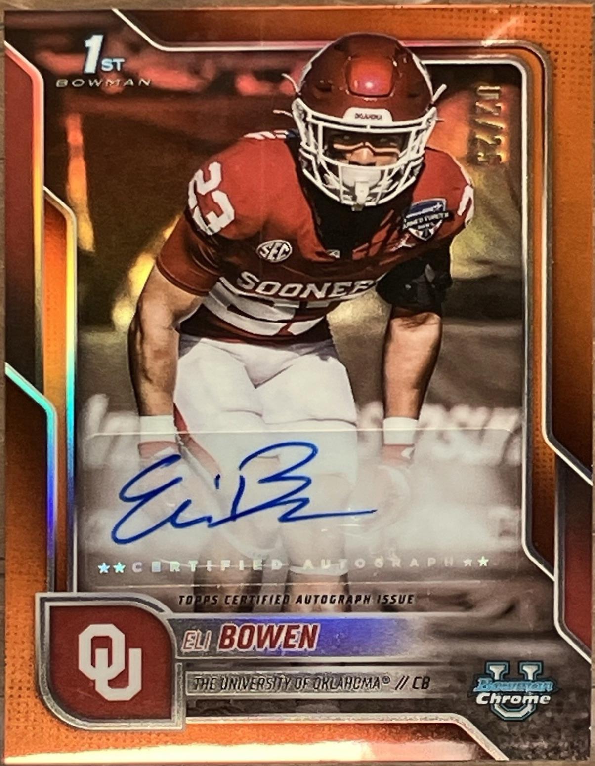 Eli Bowen [Orange Refractor] #BCA-ELI