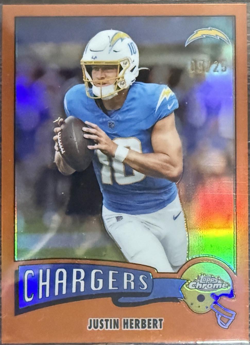 Justin Herbert [Orange Refractor] #1975-18