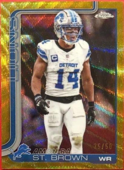 Amon-Ra St. Brown [Gold Wave Refractor] #98
