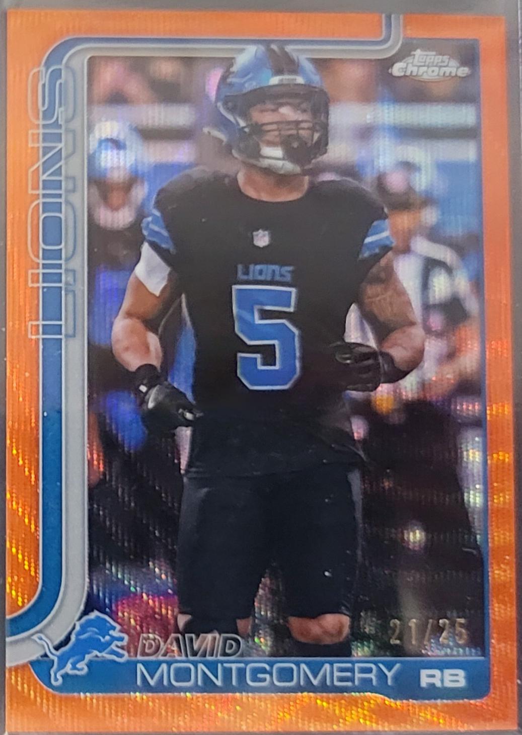 David Montgomery [Orange Wave Refractor] #103
