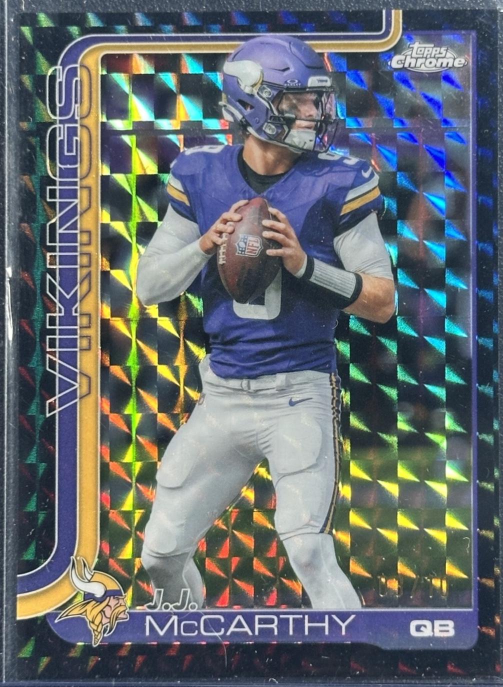 J.J. McCarthy [Black Geometric Refractor] #199