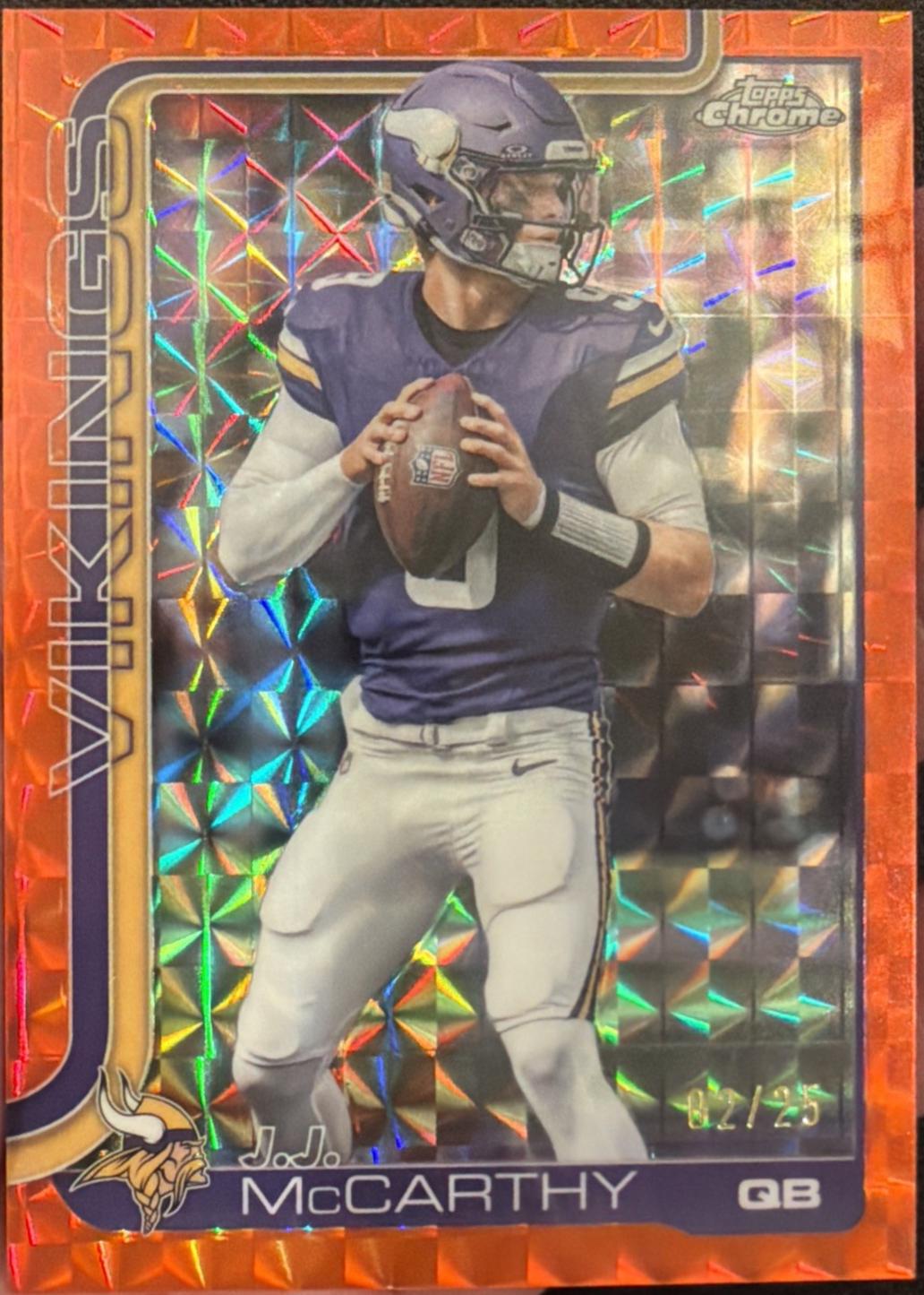 J.J. McCarthy [Orange Geometric Refractor] #199