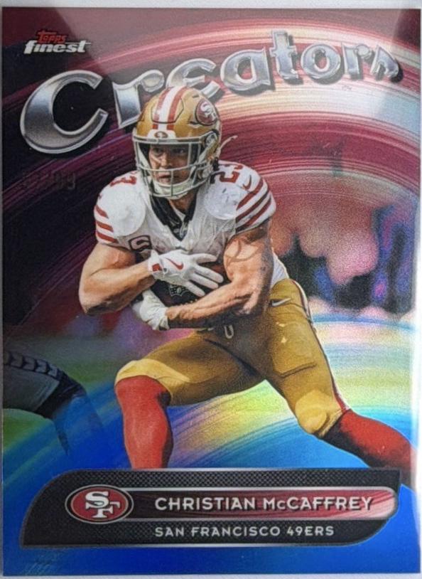 Christian McCaffrey [Blue Refractor] #CR-26