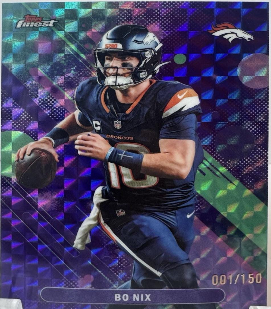 Bo Nix [Purple Geometric] #53