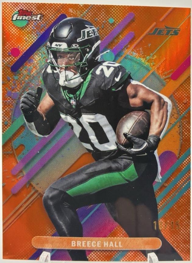 Breece Hall [Orange Refractor] #254