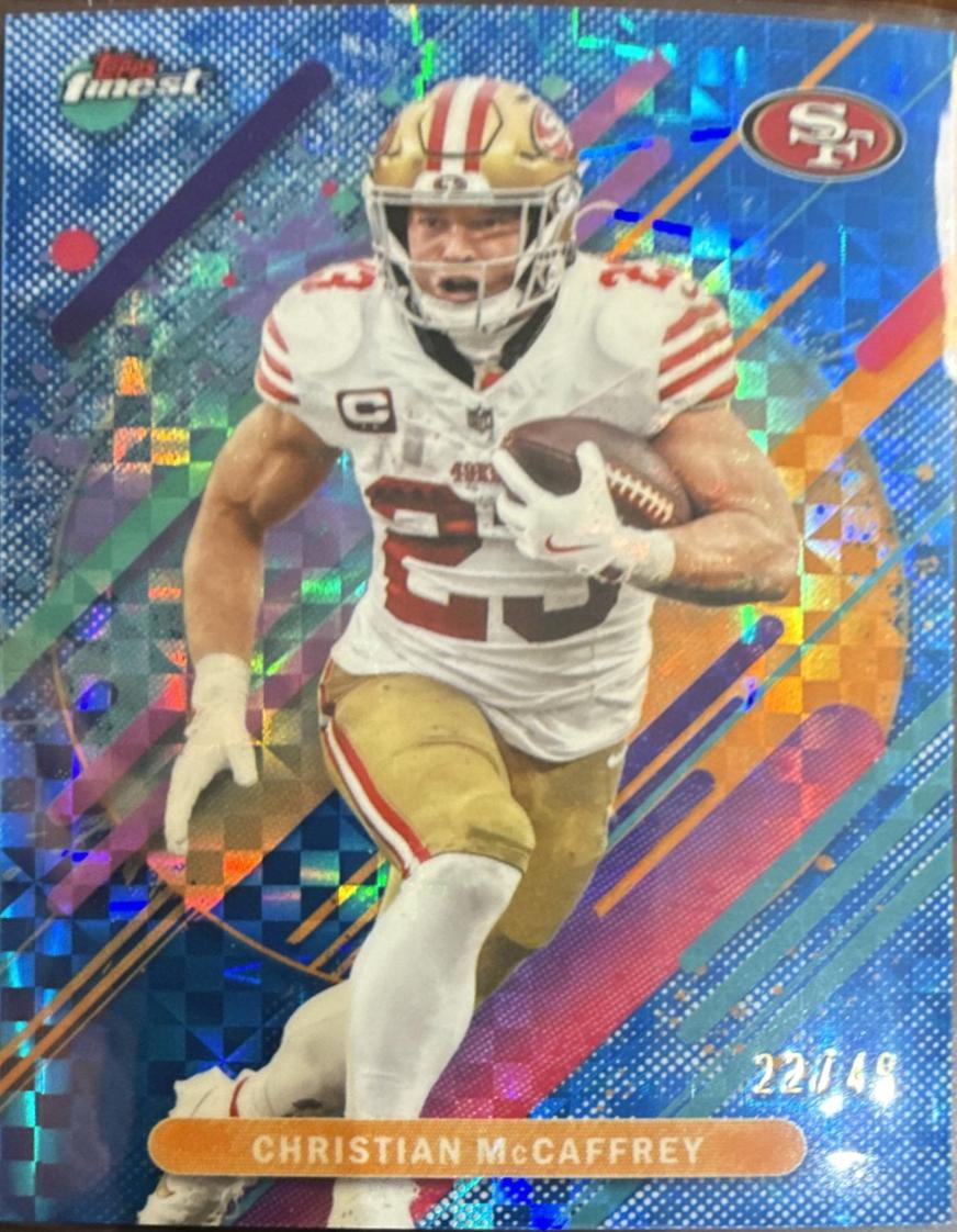 Christian McCaffrey [Blue X-Fractor] #257