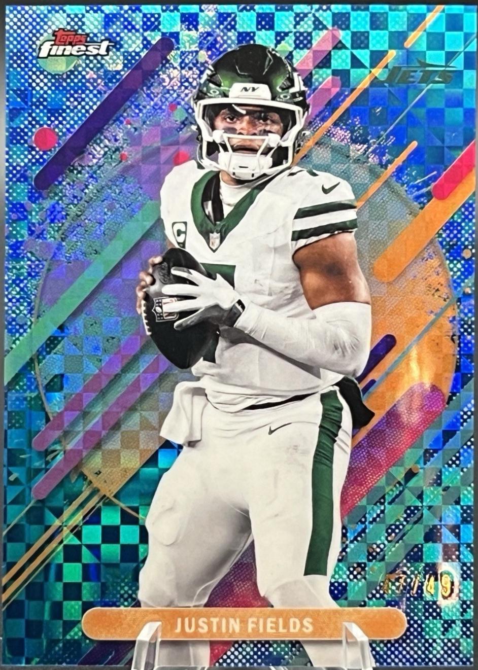 Justin Fields [Blue X-Fractor] #244