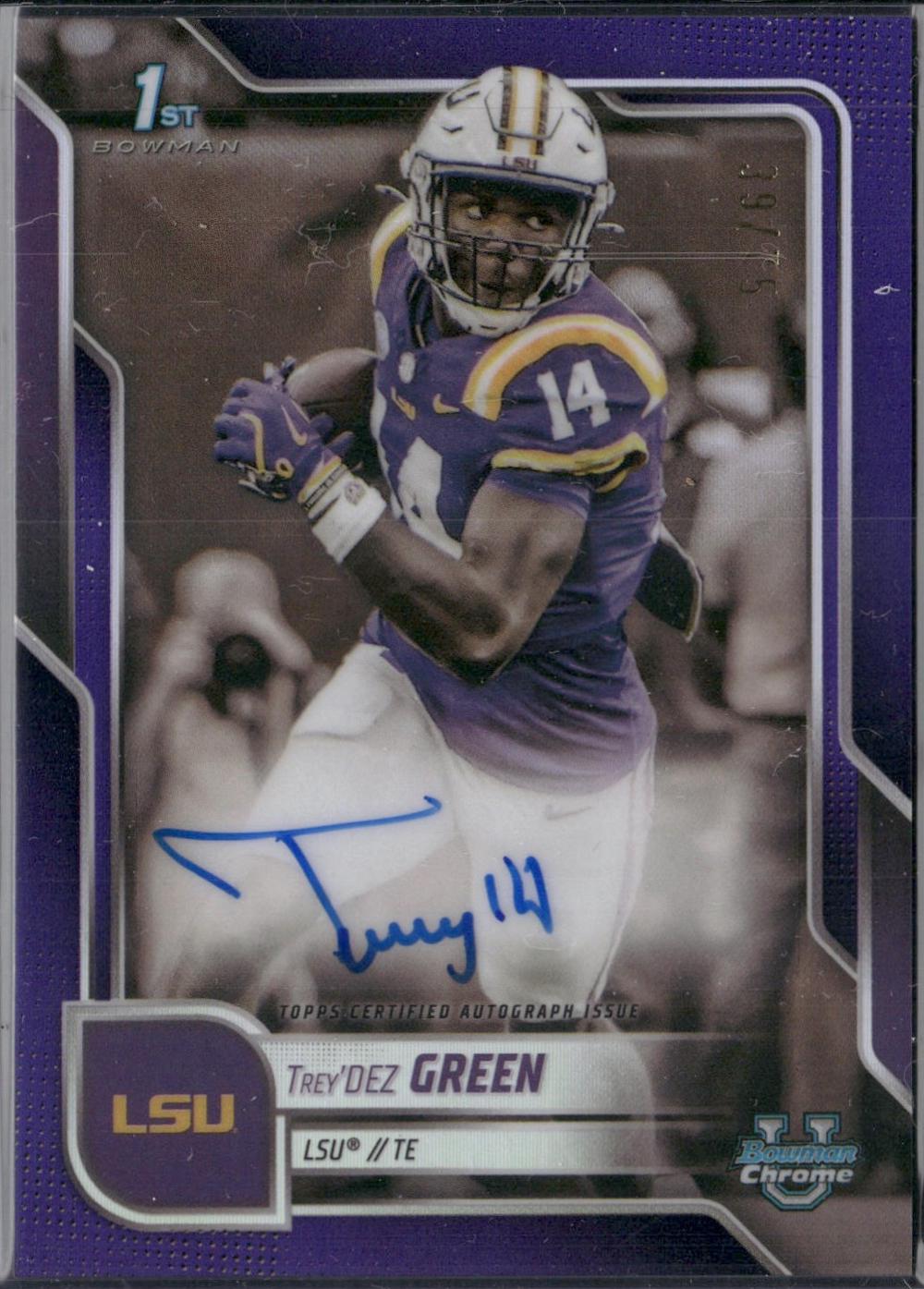 Trey'Dez Green [Purple Refractor] #BCA-TDW