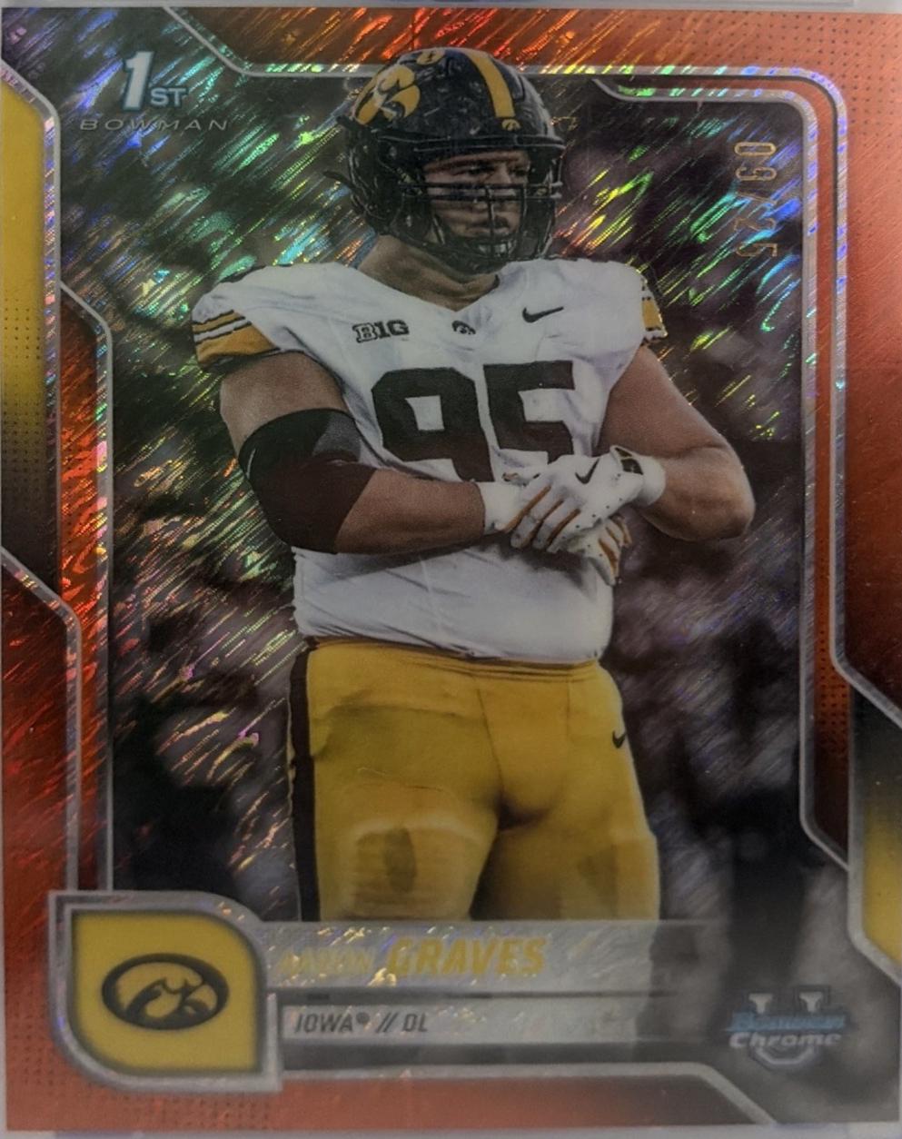 Aaron Graves [Orange Shimmer Refractor] #45