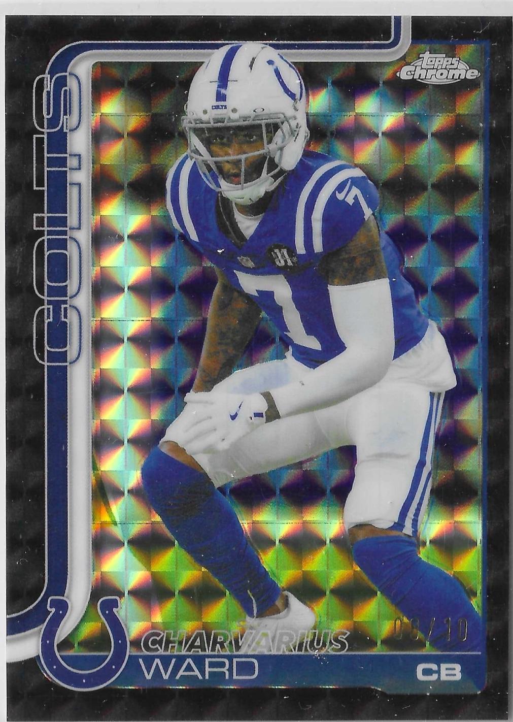 Charvarius Ward [Black Geometric Refractor] #129
