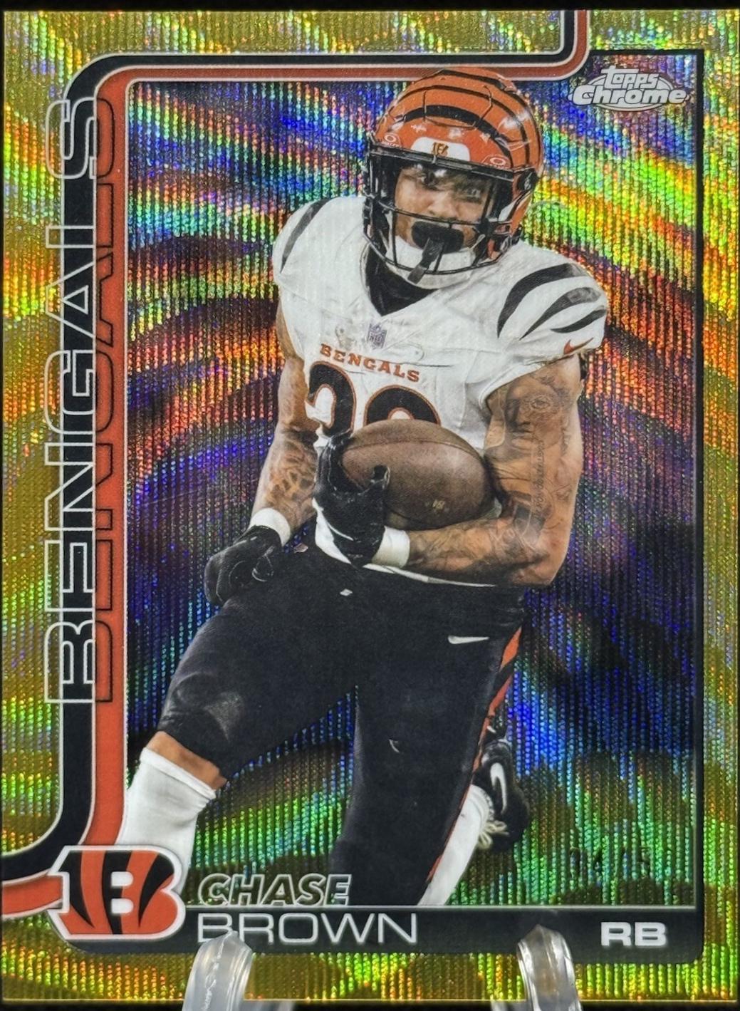Chase Brown [Gold Wave Refractor] #62
