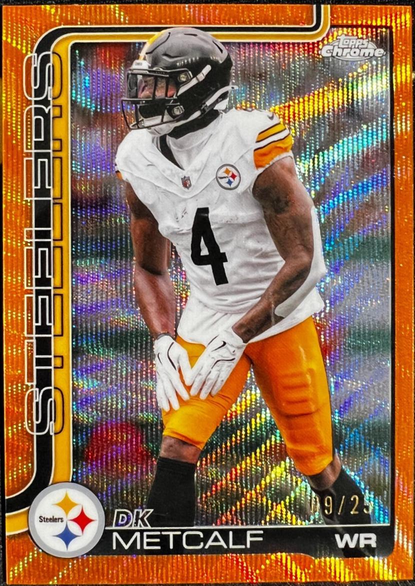 DK Metcalf [Orange Wave Refractor] #254