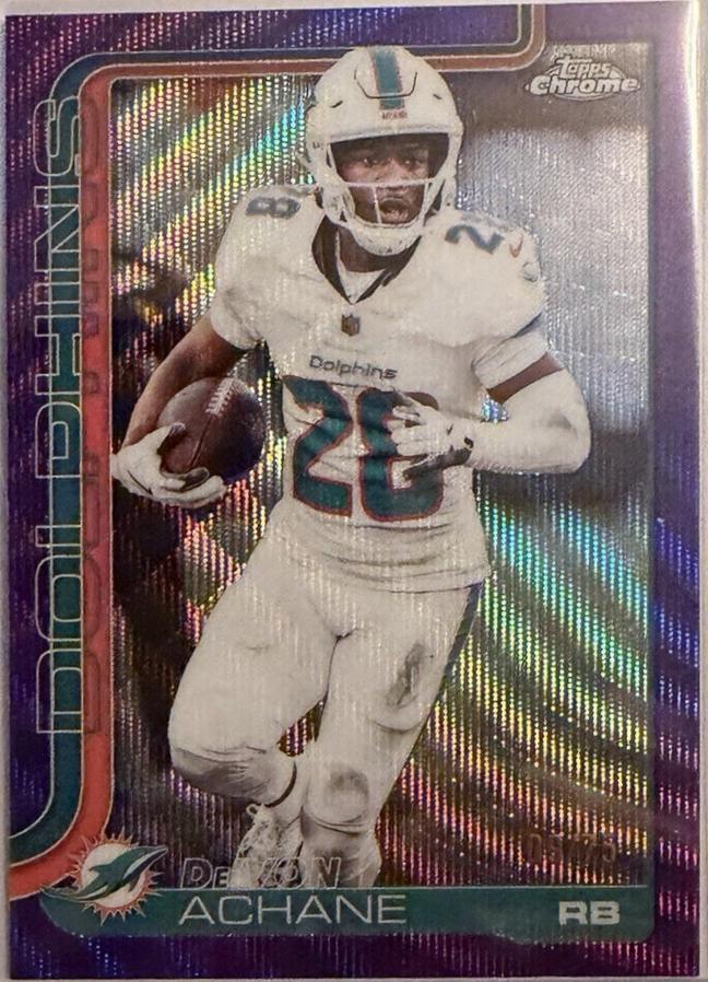 De'Von Achane [Purple Wave Refractor] #188
