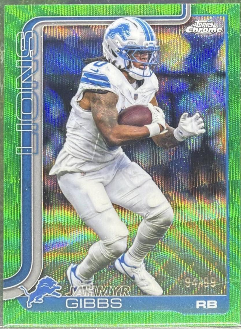 Jahmyr Gibbs [Green Wave Refractor] #101