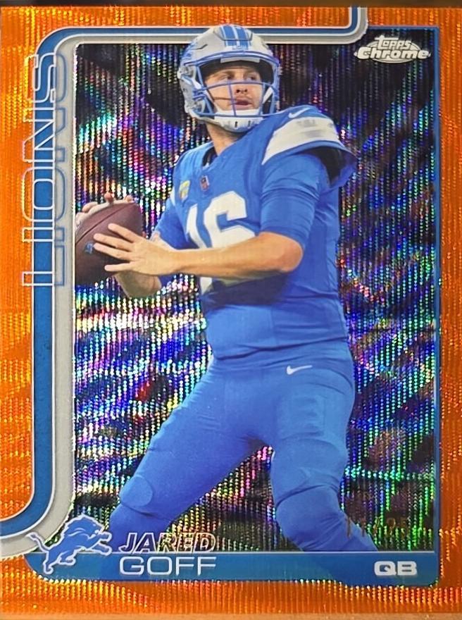 Jared Goff [Orange Wave Refractor] #102
