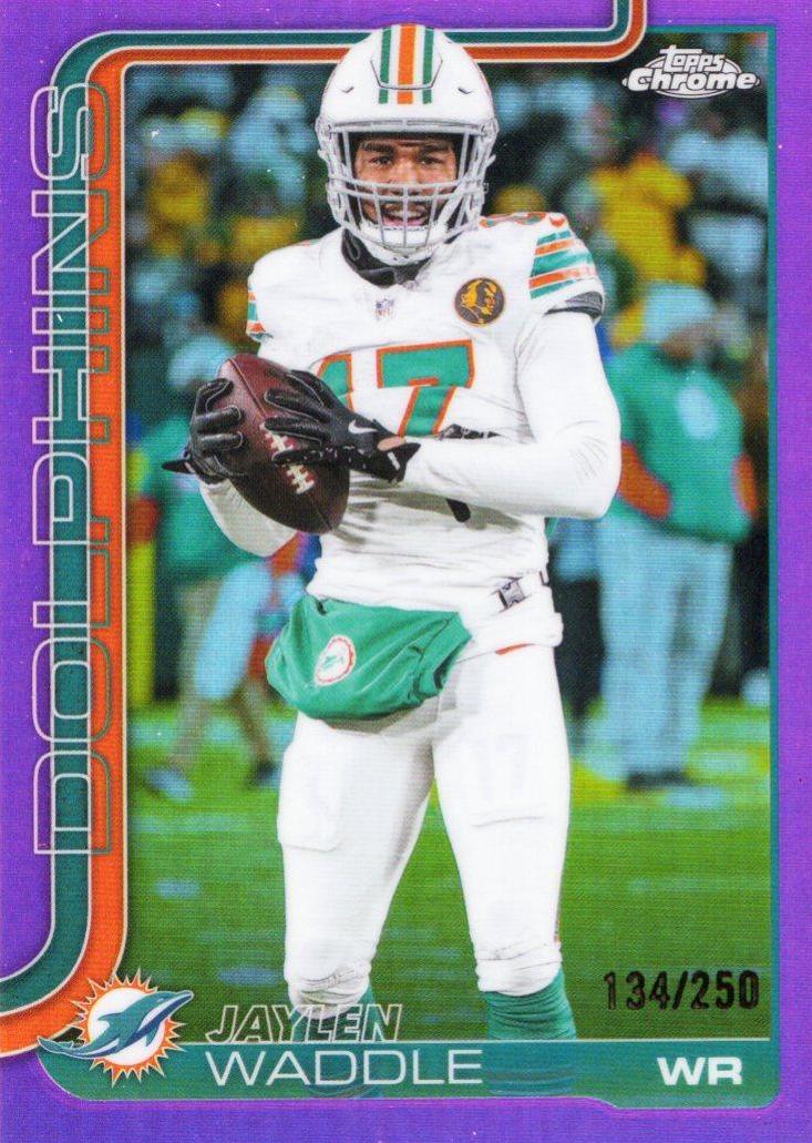 Jaylen Waddle [Pink Refractor] #186
