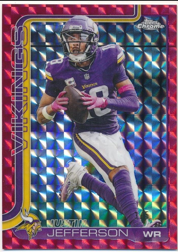 Justin Jefferson [Red Geometric Refractor] #195