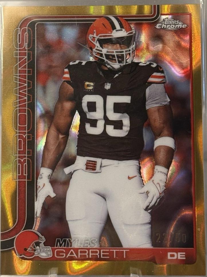 Myles Garrett [Leather Gold] #70