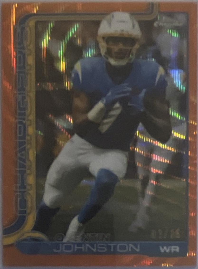 Quentin Johnston [Orange Wave Refractor] #159