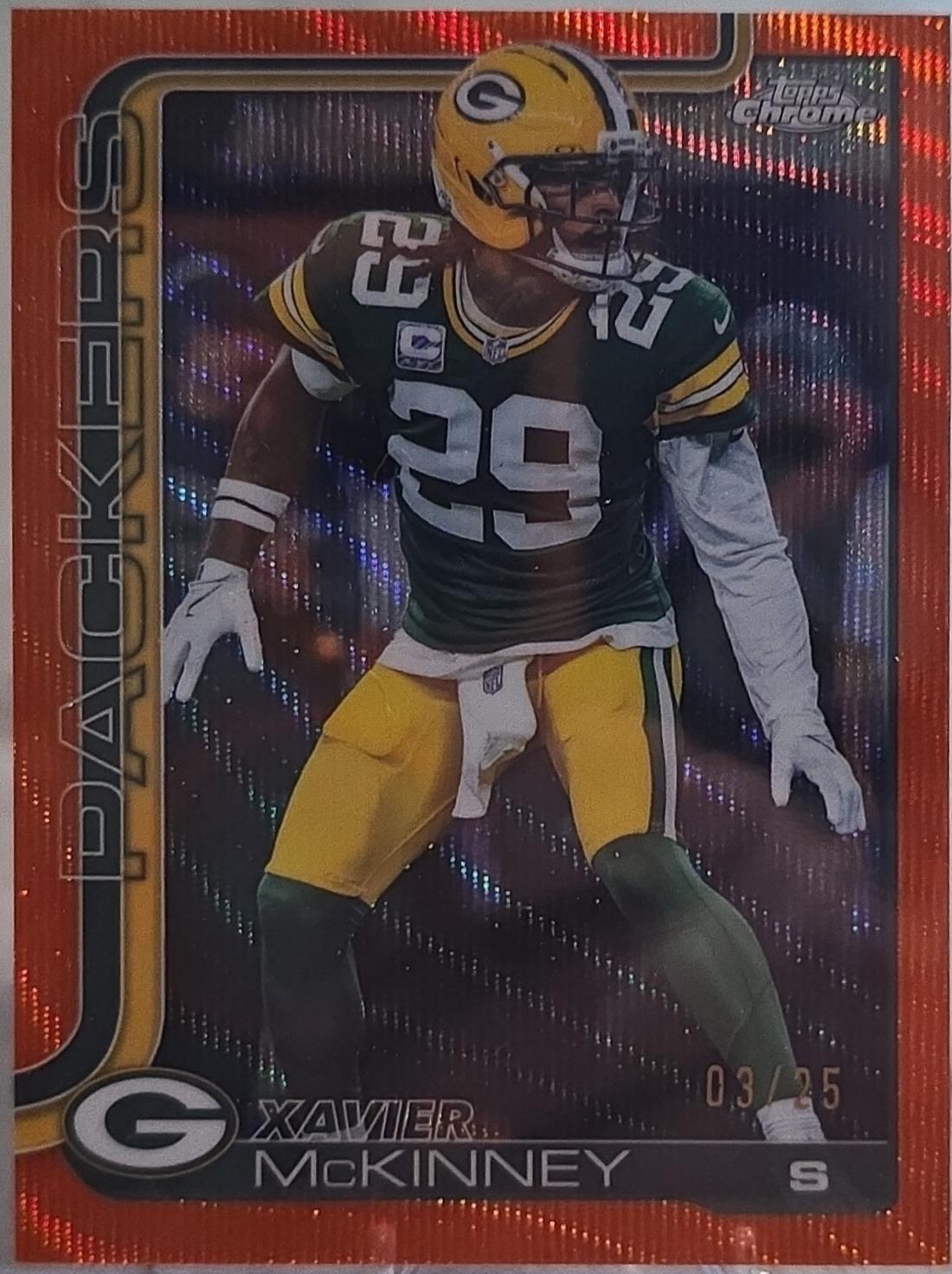 Xavier McKinney [Orange Wave Refractor] #113
