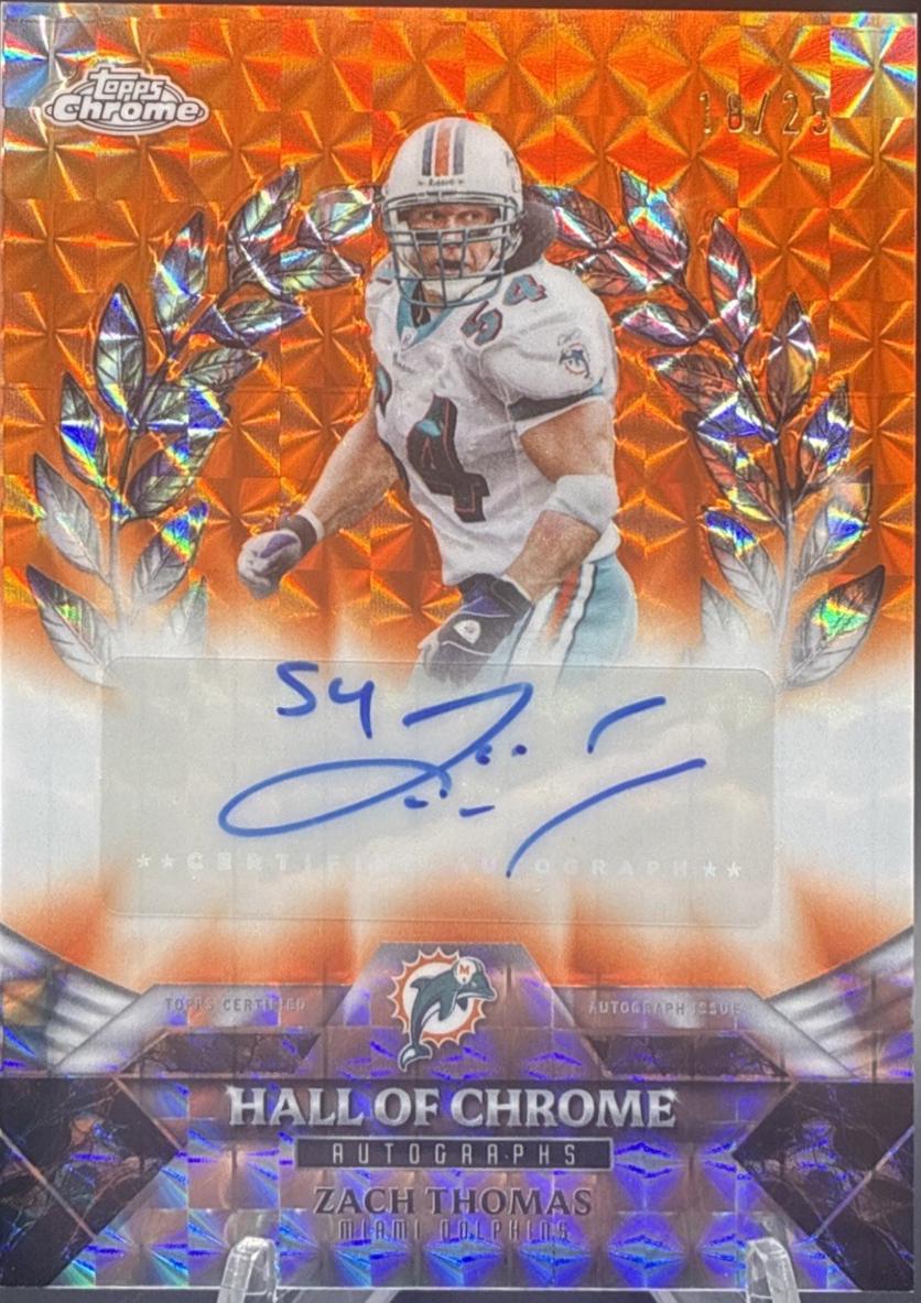Zach Thomas [Orange Geometric] #HOCA-ZT