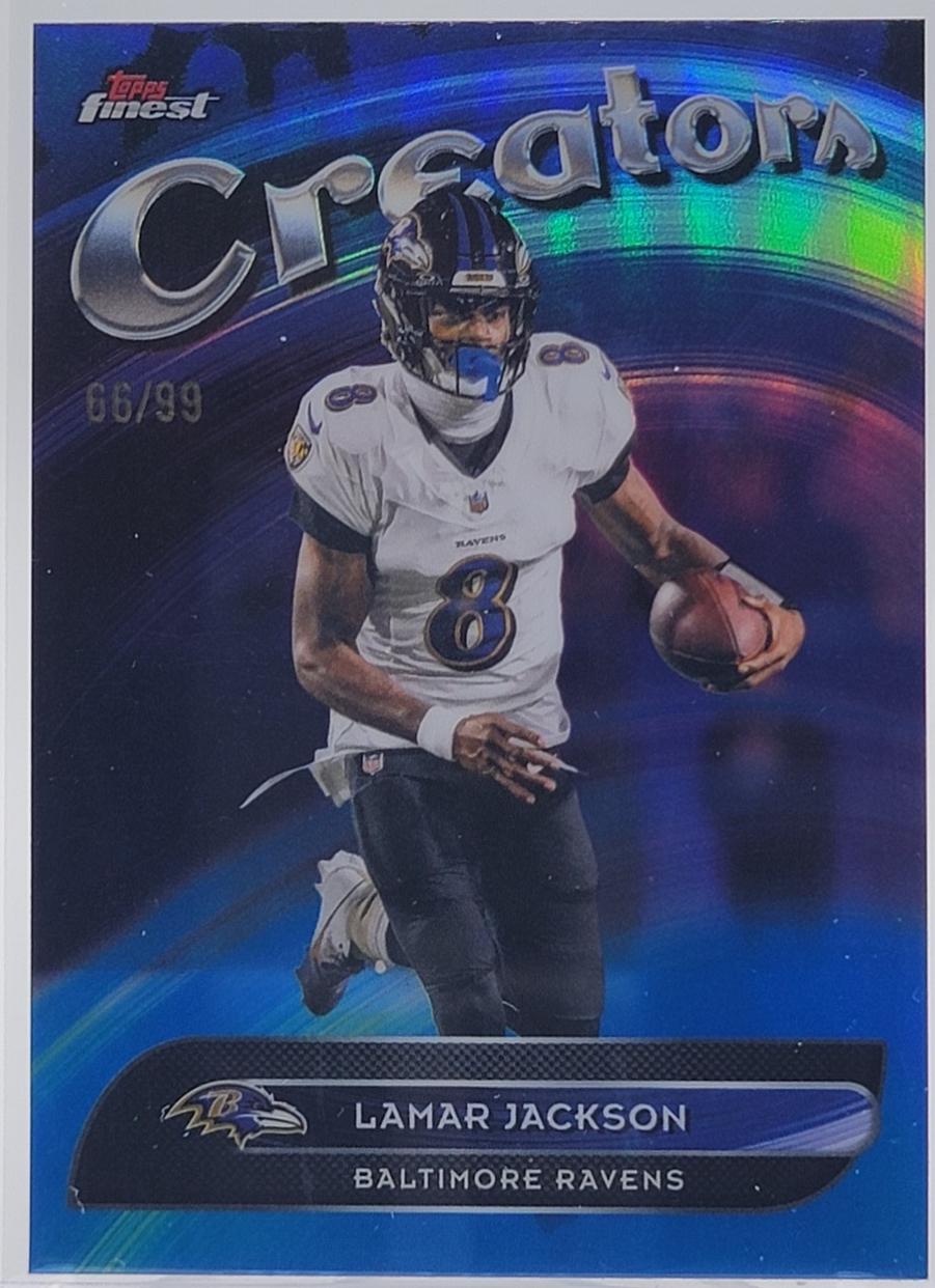 Lamar Jackson [Blue Refractor] #CR-3