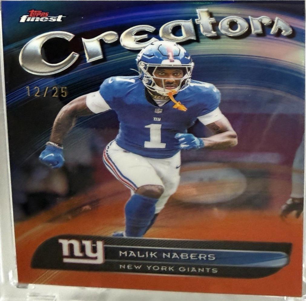 Malik Nabers [Orange Refractor] #CR-22