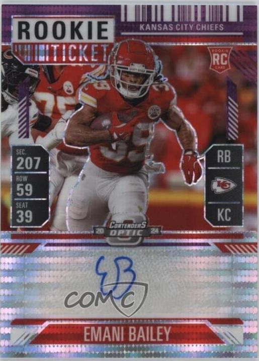 Emani Bailey [Rookie Ticket Autograph Purple] #177