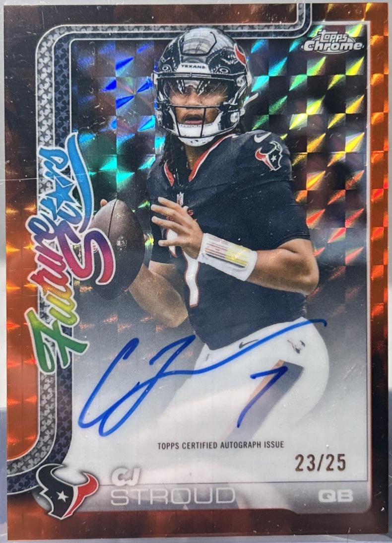 CJ Stroud [Orange Geometric Refractor] #FSA-CS
