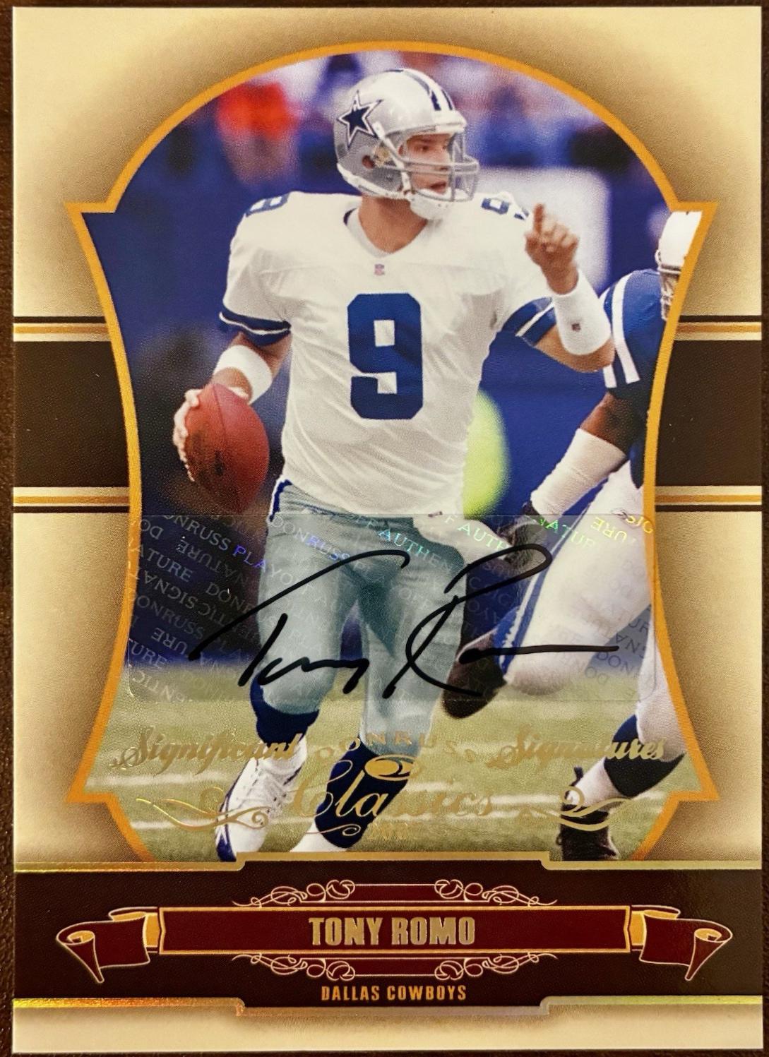 Tony Romo [Significant Signatures Gold] #29