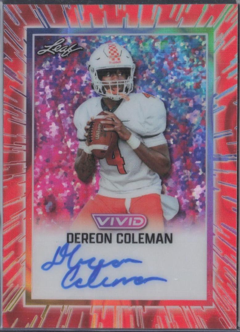 Dereon Coleman [Prismatic Red] #BA-DC1