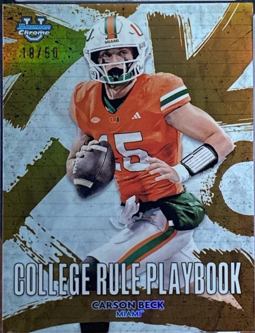 Carson Beck [Gold Refractor] #CRP-7