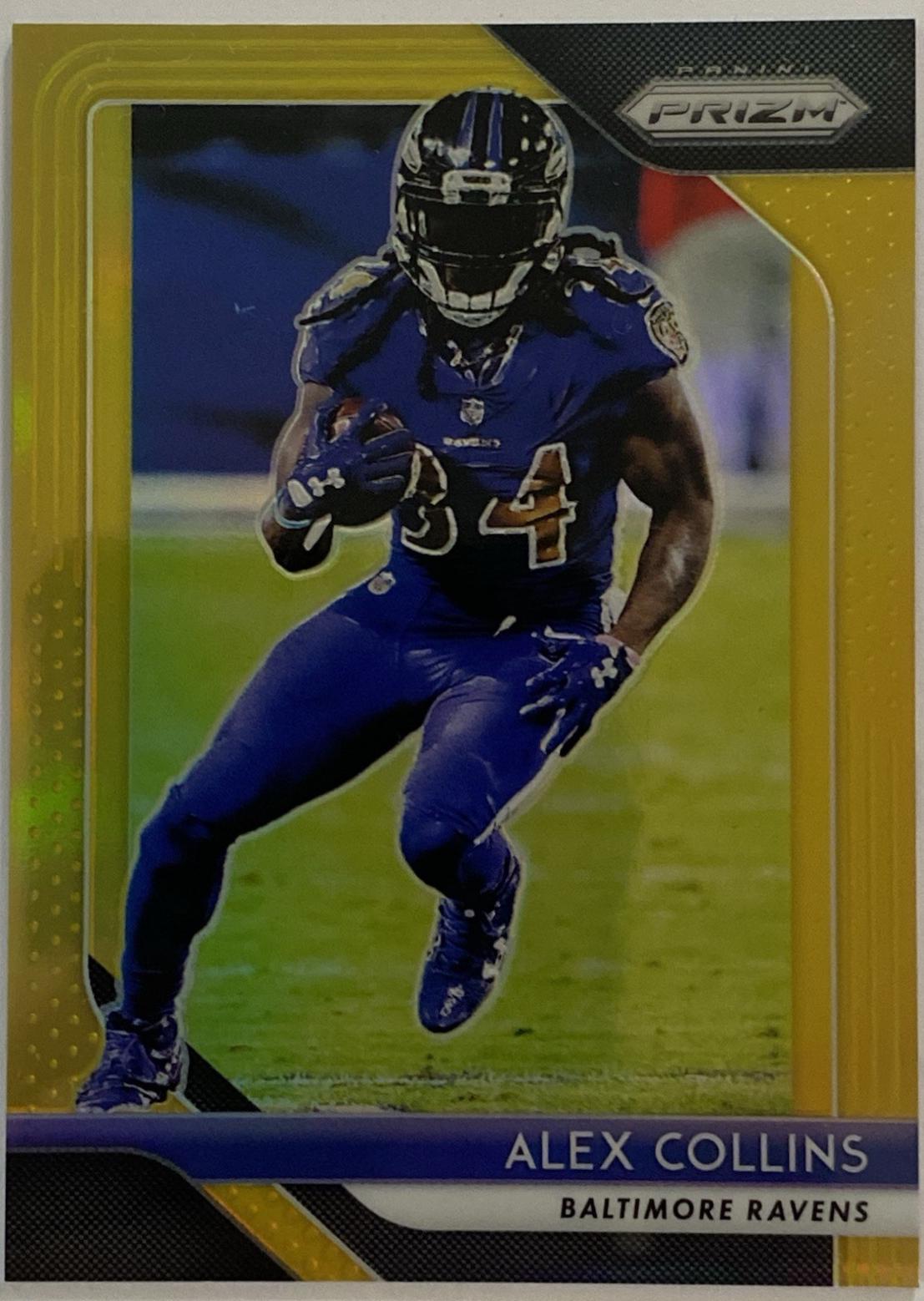 Alex Collins [Gold Prizm] #186