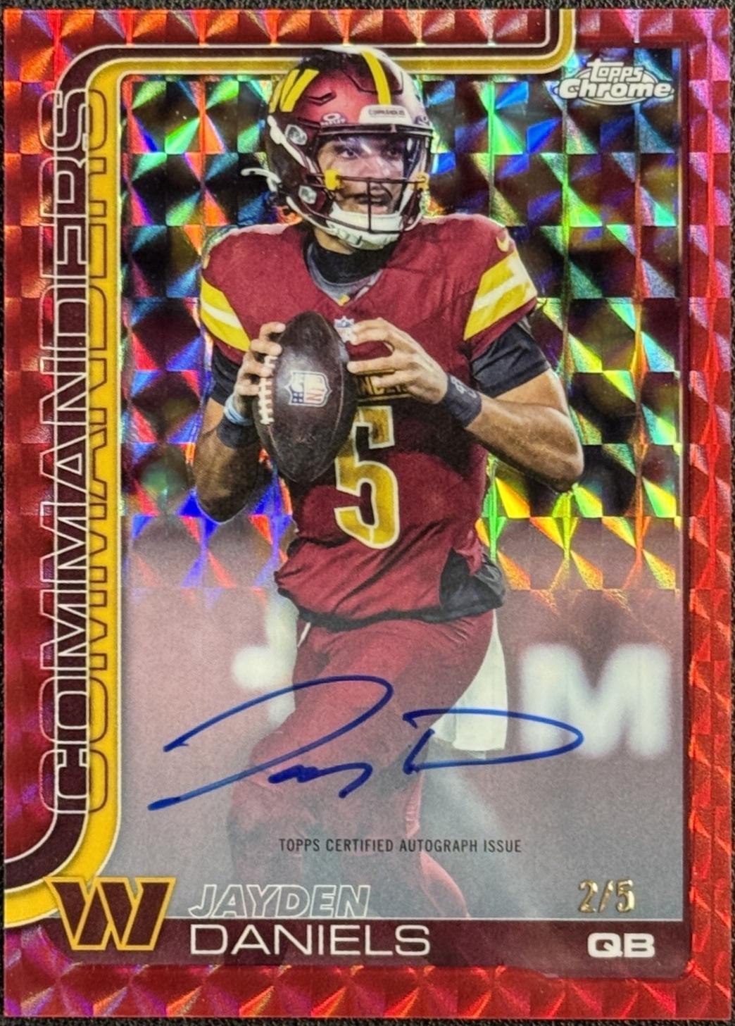 Jayden Daniels [Red Geometric Refractor] #BA-JD