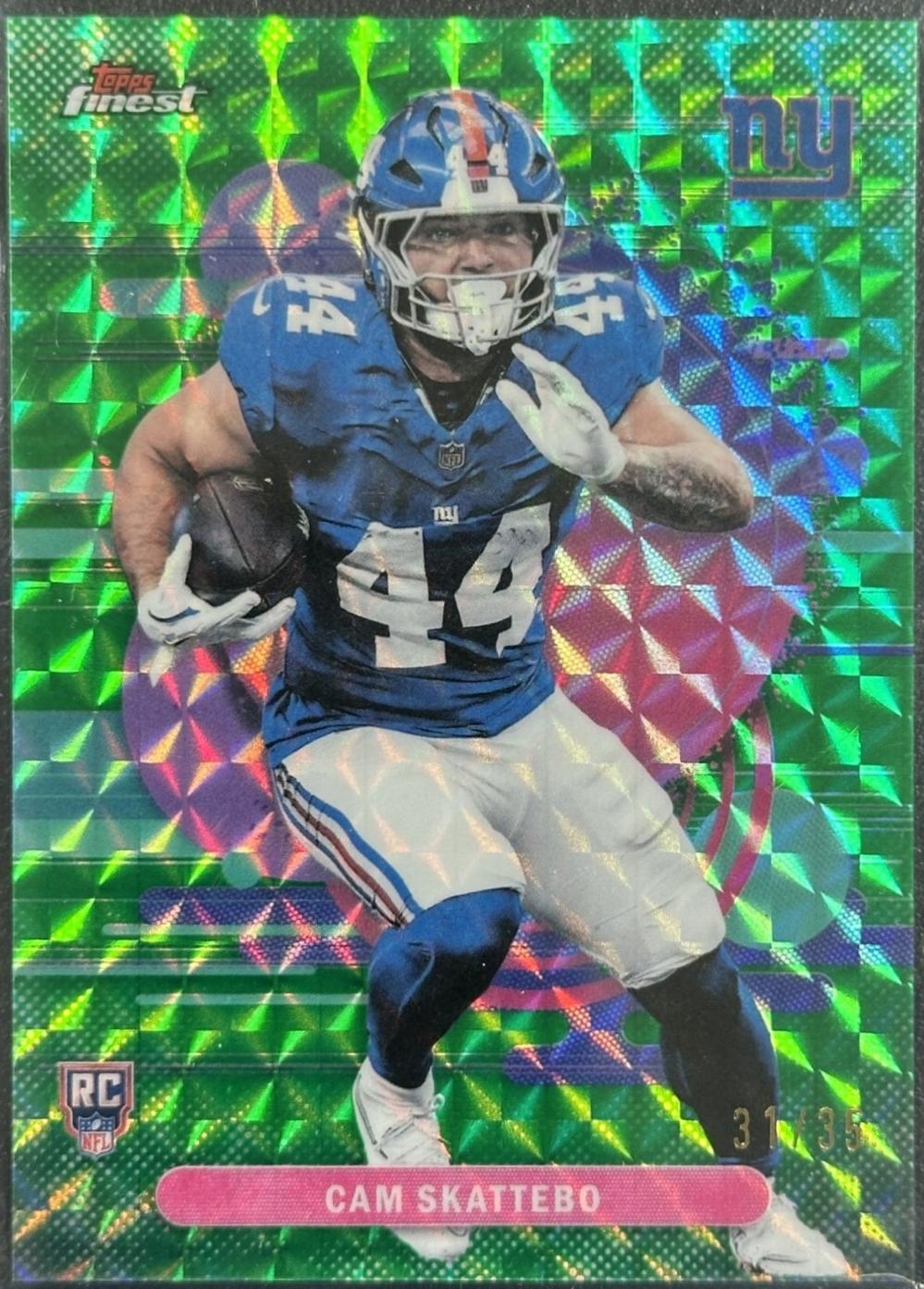 Cam Skattebo [Green Geometric] #113