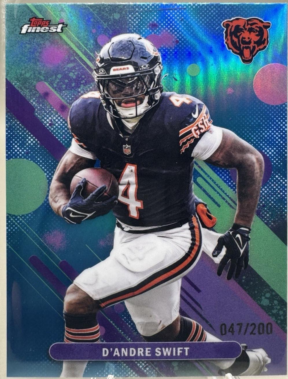 D'Andre Swift [Blue Refractor] #72
