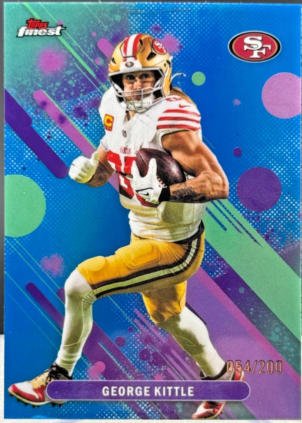 George Kittle [Blue Refractor] #96