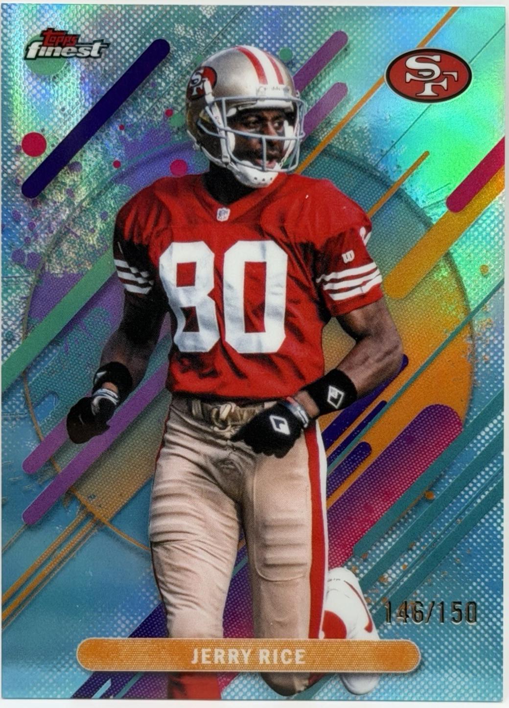 Jerry Rice [Sky Blue Refractor] #297