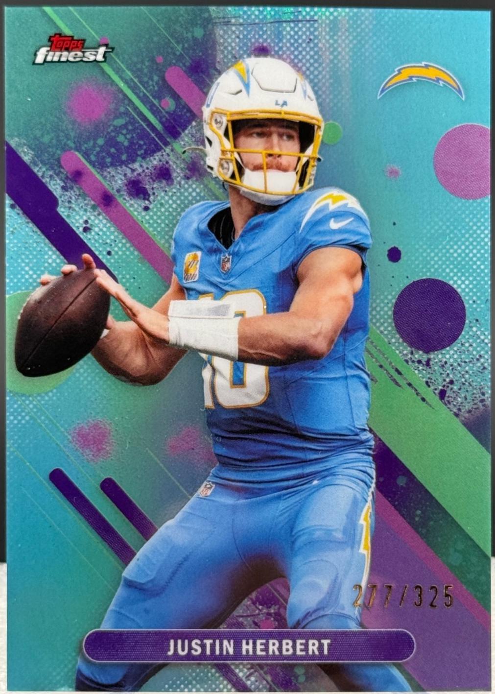 Justin Herbert [Sky Blue Refractor] #59