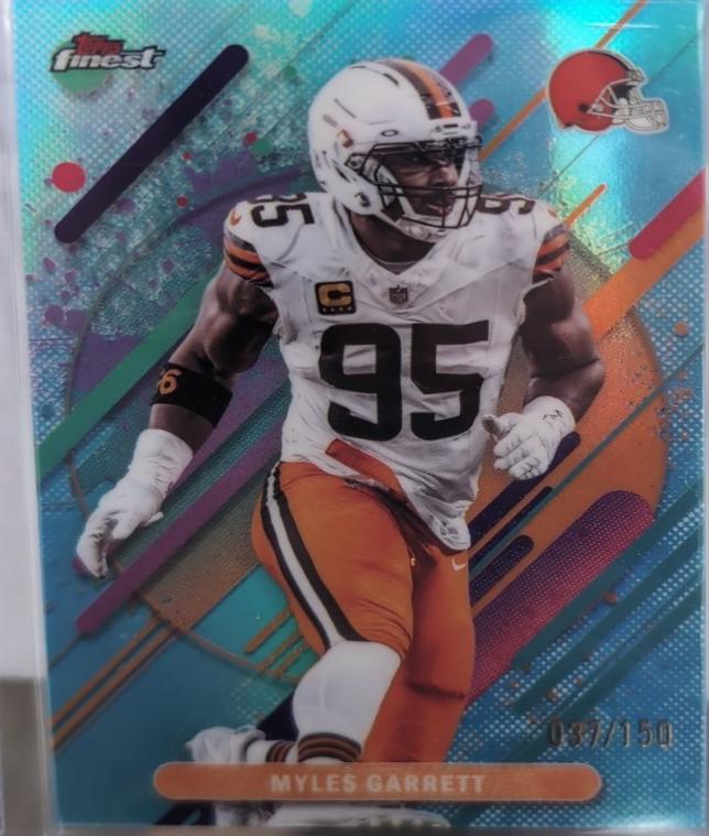 Myles Garrett [Sky Blue Refractor] #279