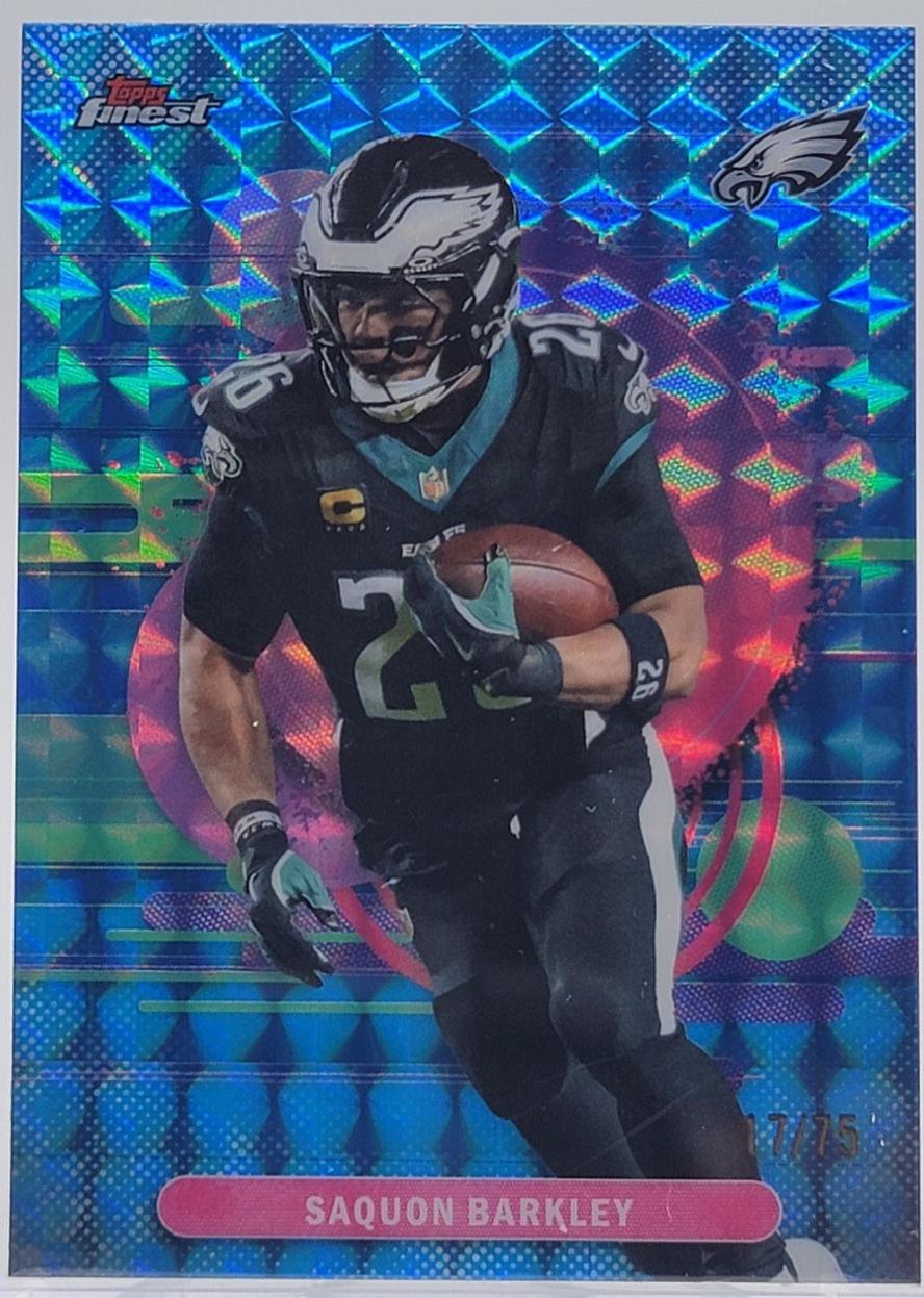 Saquon Barkley [Blue Refractor] #161