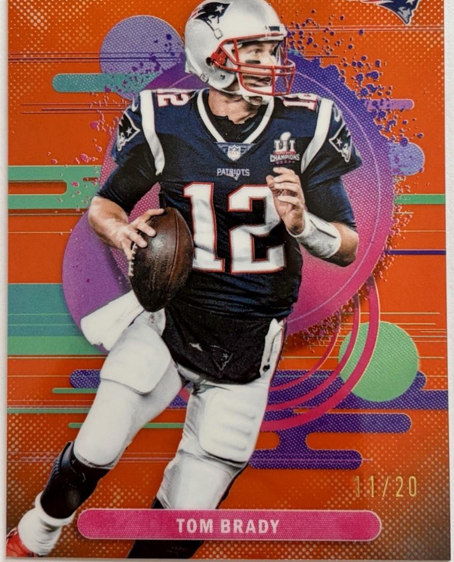 Tom Brady [Orange Geometric] #197