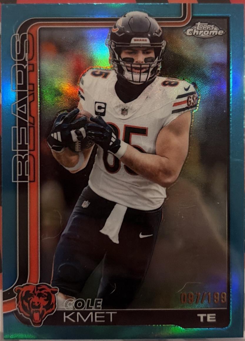 Cole Kmet [Aqua Refractor] #51