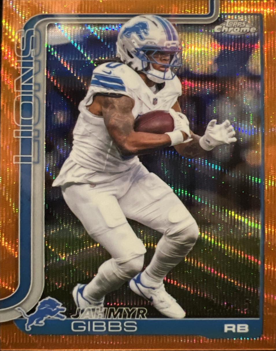 Jahmyr Gibbs [Orange Wave Refractor] #101