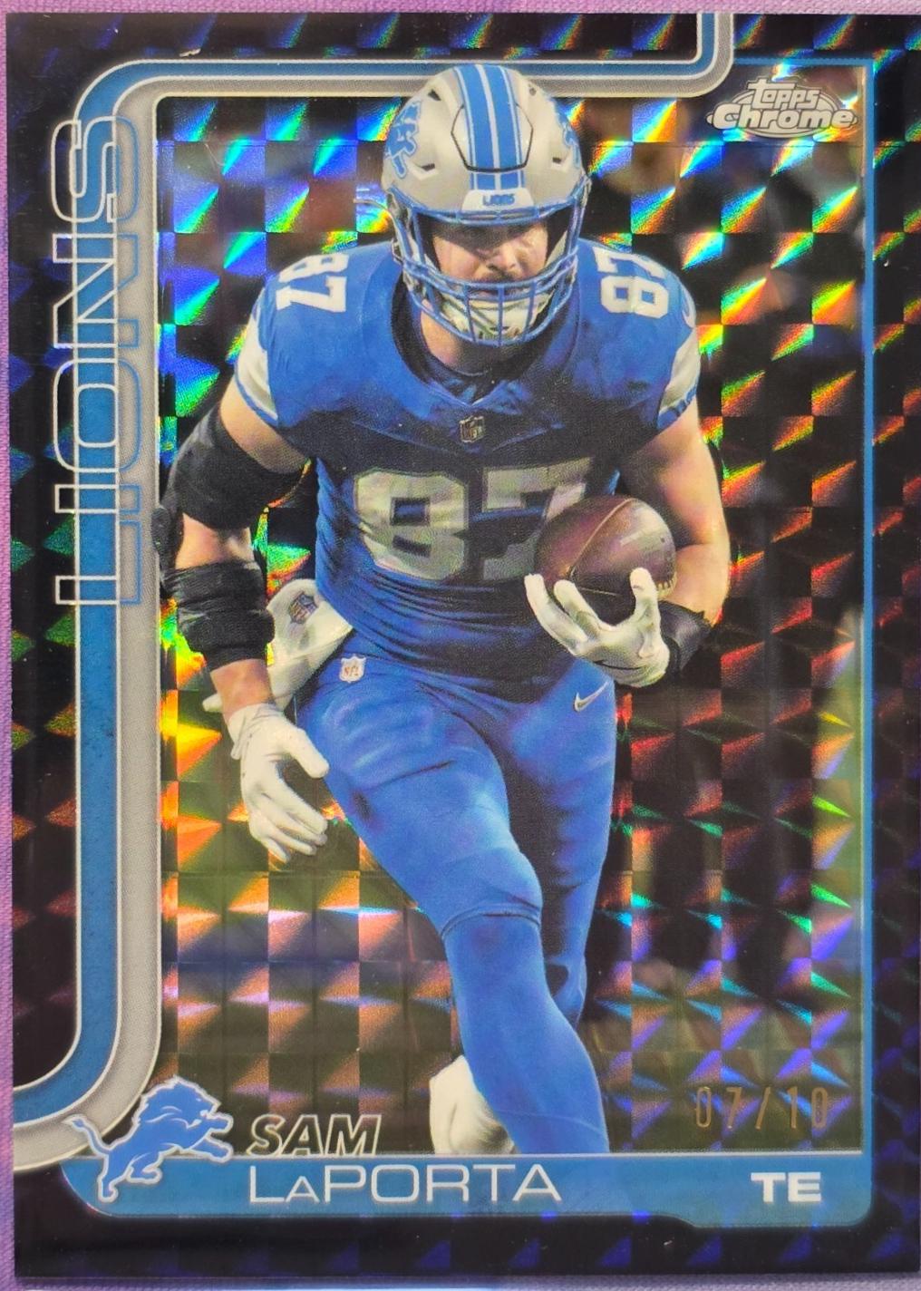 Sam LaPorta [Black Geometric Refractor] #100